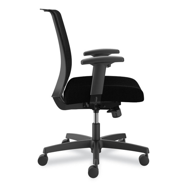 HON COMPANY CMY1ACU10 Convergence Mid-Back Task Chair, Swivel-Tilt, Supports 275 lb, 16.5" to 21" Seat Height, Black Seat, Black Back, BlackFrame