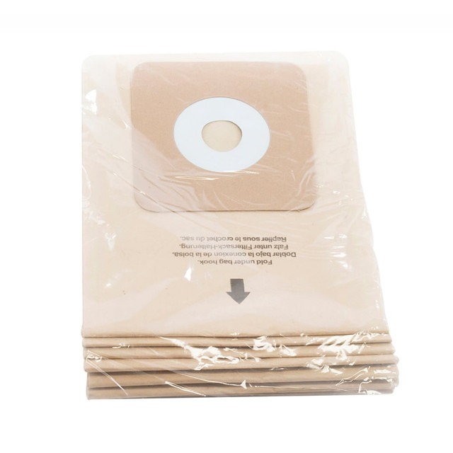 NILFISK-ADVANCE, INC. 56330690 Nilfisk CarpeTriever Vacuum Bag Filters, 37 Qt, Black, Pack Of 6 Filters