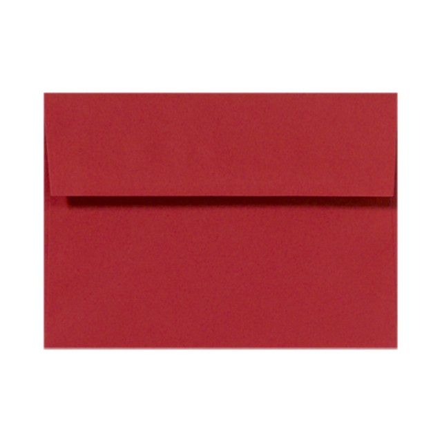 ACTION ENVELOPE EX4865-18-50 LUX Invitation Envelopes, #4 Bar (A1), Peel & Press Closure, Ruby Red, Pack Of 50