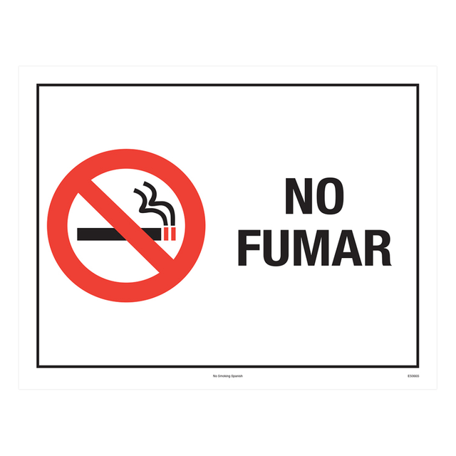 TAX FORMS PRINTING, INC. E5066S ComplyRight Federal Specialty Posters, No Smoking, Spanish, 8 1/2in x 11in TAX FORMS PRINTING, INC. E5066S ComplyRight Federal Specialty Posters, No Smoking, Spanish, 8 1/2in x 11in