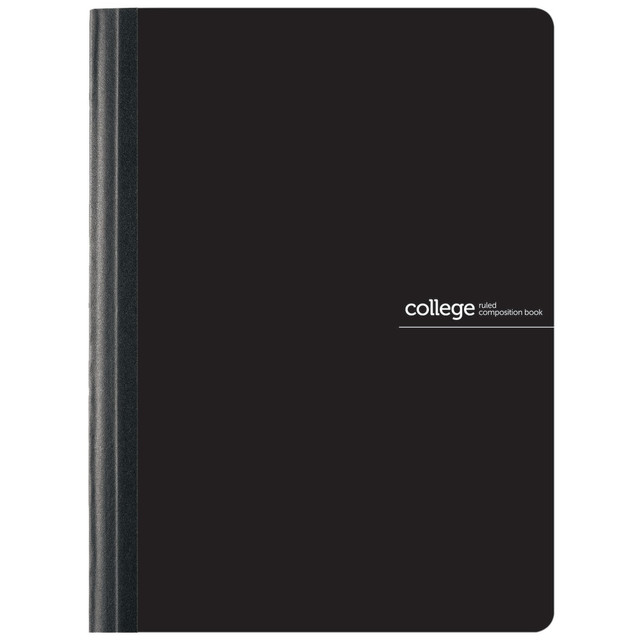 Whether you are at home, at the office or in class, having a place to jot down notes is important. This composition book is center sewn and features a tear-resistant poly cover, ensuring it can stand up to daily use.  Features a tear-resistant, flexible poly cover to protect your contents.  Center-sewn sheets stay permanently fastened in the book.  80 sheets of college-ruled white paper for cleaner note-taking.