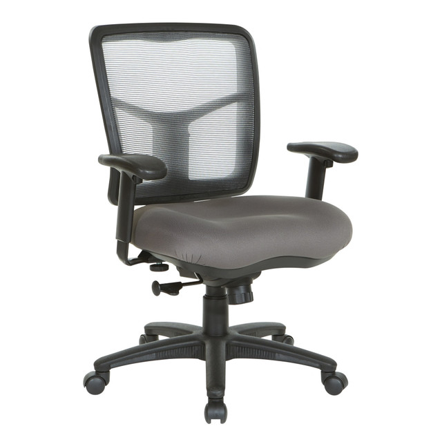 OFFICE STAR PRODUCTS 92555-9201 Office Star Pro-Line II Air Mist Ergonomic Mesh Mid-Back Manager Chair, Gray OFFICE STAR PRODUCTS 92555-9201 Office Star Pro-Line II Air Mist Ergonomic Mesh Mid-Back Manager Chair, Gray