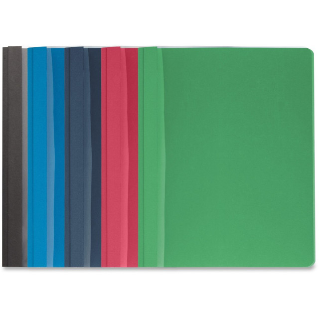 SP RICHARDS 78519 Business Source Letter Report Cover - 8 1/2in x 11in - 100 Sheet Capacity - 3 x Prong Fastener(s) - Assorted - 25 / Box