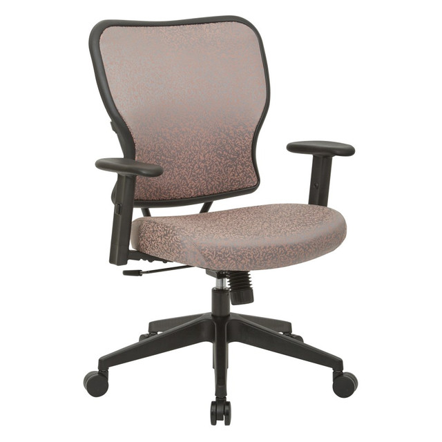 OFFICE STAR PRODUCTS 213-J88N1W Office Star Space Seating 213 Series Deluxe Fabric 2-To-1 Mechanical Height-Adjustable Mid-Back Chair, Salmon