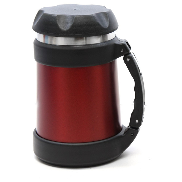 BRENTWOOD APPLIANCES, INC. 99591794M Brentwood Vacuum Stainless-Steel Flask Coffee Thermos, 16.9 Oz, Red