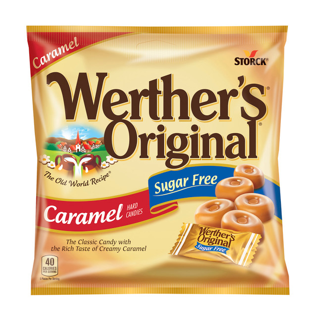 STORCK USA LP 35513 Werthers Original Sugar-Free Caramel Hard Candies, 1.46 Oz, Pack Of 12 Bags STORCK USA LP 35513 Werthers Original Sugar-Free Caramel Hard Candies, 1.46 Oz, Pack Of 12 Bags