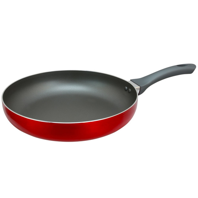 GIBSON OVERSEAS INC. 995105837M Oster Herscher Frying Pan, 12in, Translucent Red GIBSON OVERSEAS INC. 995105837M Oster Herscher Frying Pan, 12in, Translucent Red