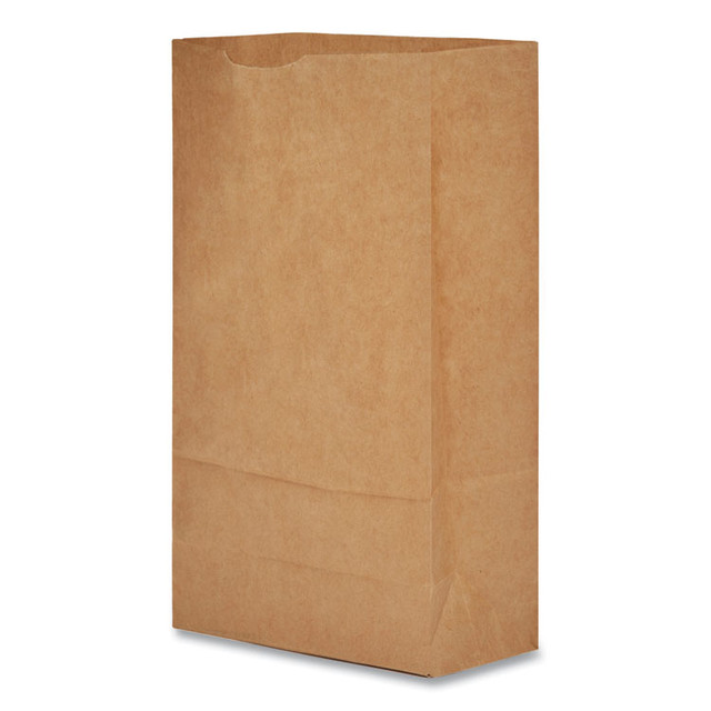 GEN General GK6-500 Grocery Paper Bags, 35 lb Capacity, #6, 6" x 3.63" x 11.06", Kraft, 500 Bags