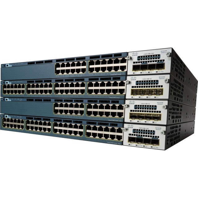 CISCO WS-C3560X-24U-S  Catalyst WS-C3560X-24U-S Ethernet Switch - 24 Ports - Manageable - Gigabit Ethernet - 10/100/1000Base-T - 2 Layer Supported - Modular - Twisted Pair - 1U High - Rack-mountable - Lifetime Limited Warranty