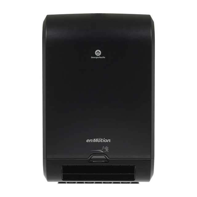 GEORGIA-PACIFIC CORPORATION 59762 enMotion Flex by GP PRO, Automated Touchless Paper Towel Dispenser, 59762, 13.32in x 8.16in x 20.83in, Black, 1 Dispenser