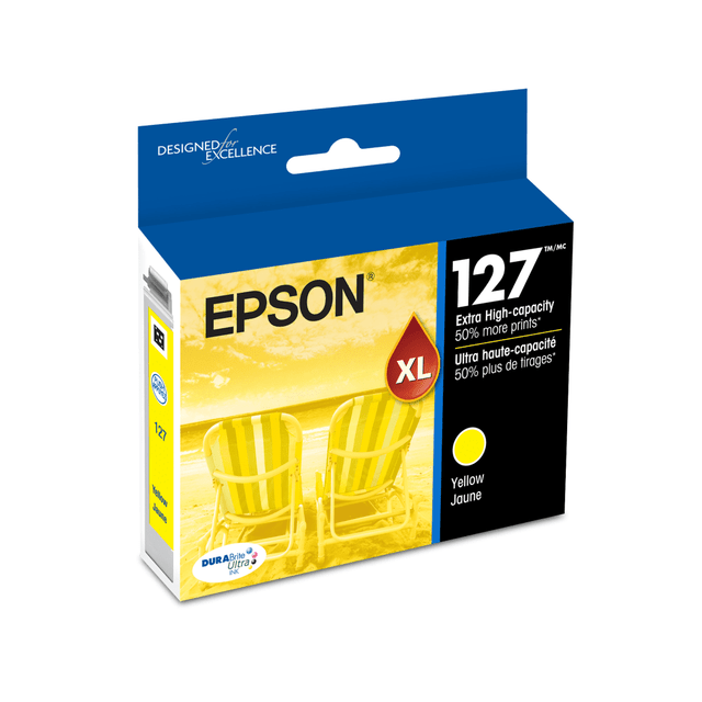 EPSON AMERICA INC. T127420-S Epson 127 DuraBrite Ultra Yellow Ink Cartridge, T127420-S EPSON AMERICA INC. T127420-S Epson 127 DuraBrite Ultra Yellow Ink Cartridge, T127420-S