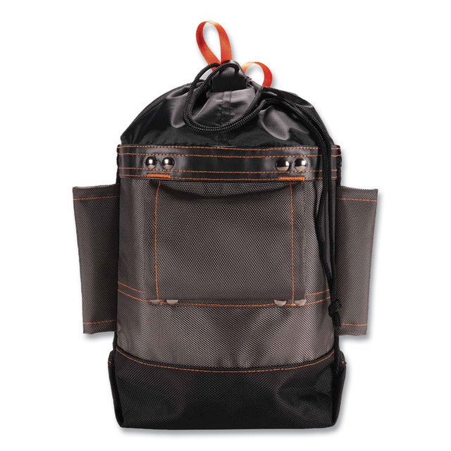 TENACIOUS HOLDINGS, INC. ergodyne® 13426 Arsenal 5926 Topped Bolt Bag Tool Pouch, Short, 5 x 10 x 9, Ballistic Polyester, Black/Gray
