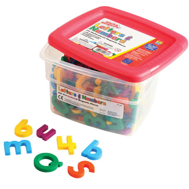 EDUCATIONAL INSIGHTS EI-1638  AlphaMagnets & MathMagnets, Assorted Colors, Pack Of 214