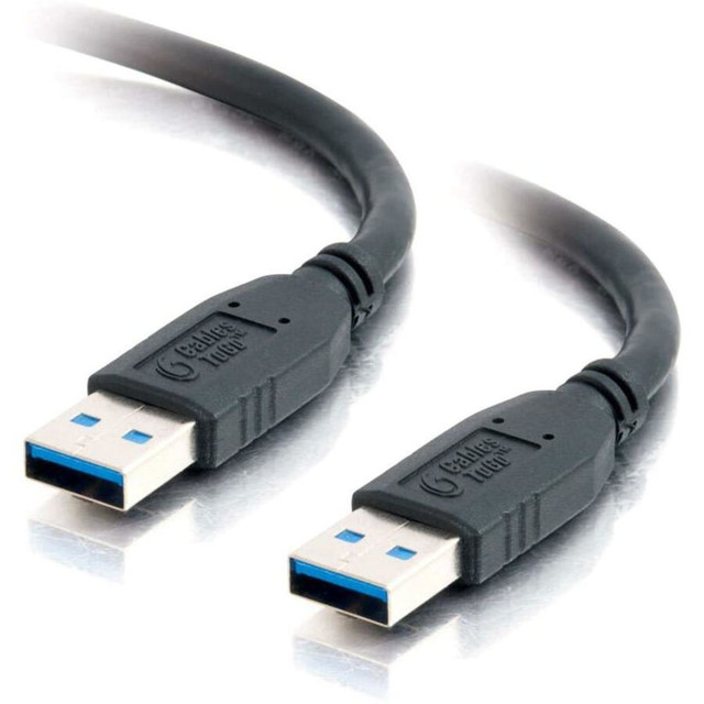 LASTAR INC. 54172 C2G 3m USB 3.0 Cable - USB A to USB A - M/M - 9.84 ft USB Data Transfer Cable - First End: 1 x Type A Male USB - Second End: 1 x Type A Male USB - Shielding - Black