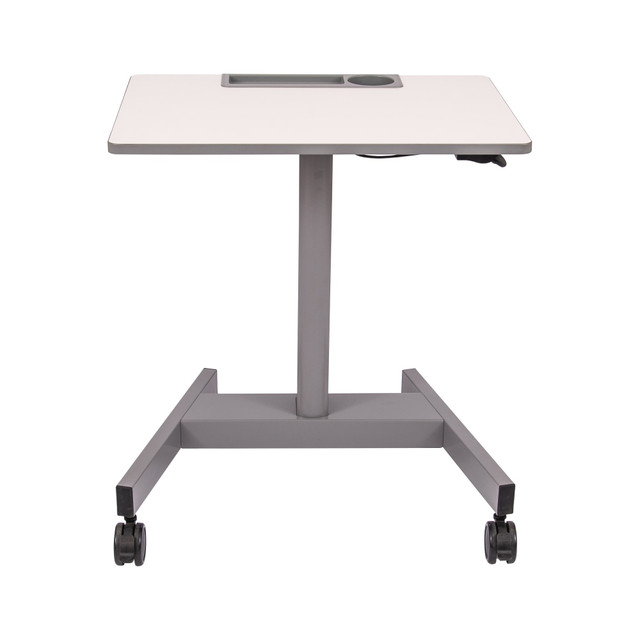 H. WILSON COMPANY STUDENT-P Luxor Pneumatic Adjustable Sit/Stand 28inW Student Desk, White