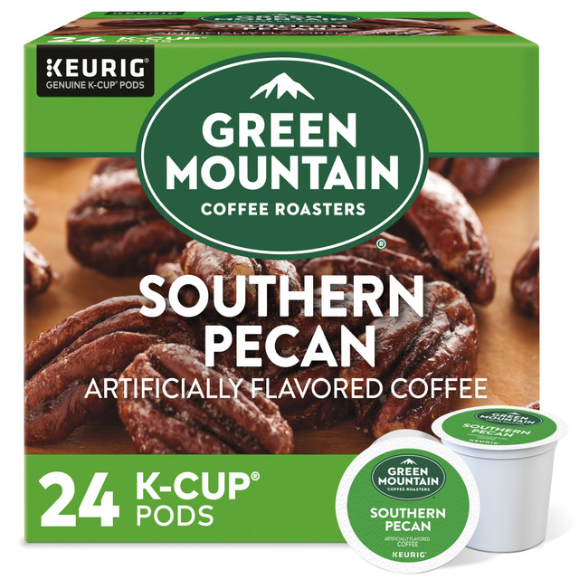GREEN MOUNTAIN COFFEE ROASTERS, INC. 6772 Green Mountain Coffee Single-Serve Coffee K-Cup Pods, Southern Pecan, Carton Of 24