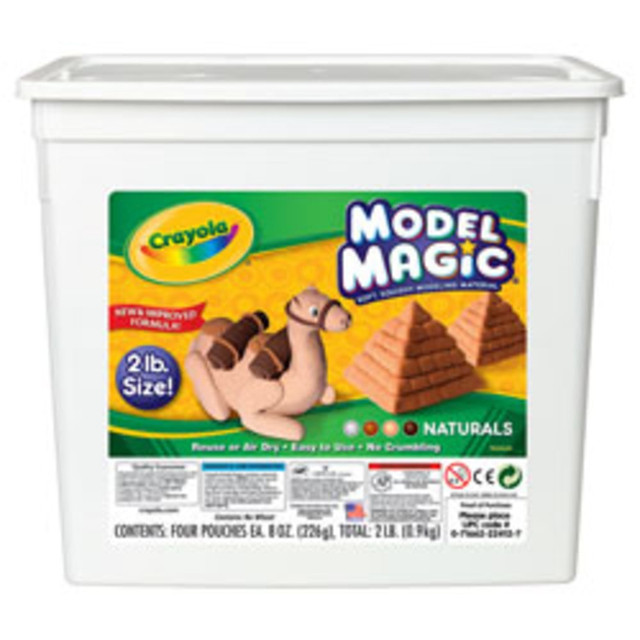 CRAYOLA LLC 232412 Crayola Model Magic Variety Pack, Assorted Natural Colors, Pack Of 4