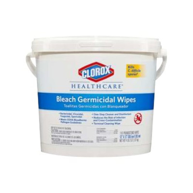 THE CLOROX COMPANY Clorox 30358CT  Healthcare - Disinfectant wipes - disposable - 110 sheets - white - pack of 2