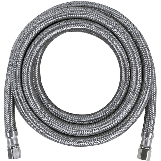 SELA PRODUCTS, LLC IM120SS Certified Appliance Accessories Braided Stainless Steel Ice Maker Connector, 10', Silver