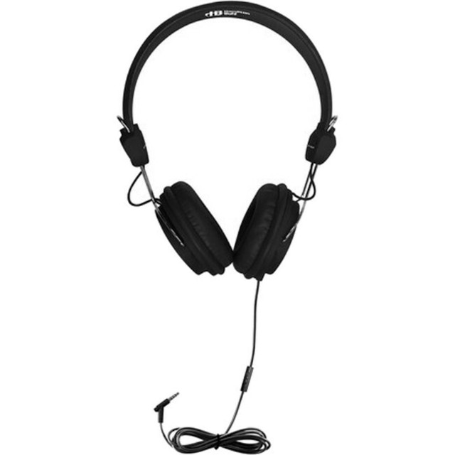 VCOM INTERNATIONAL MULTI MEDIA Hamilton FV-BLK  Buhl Favoritz TRRS Headset With In-Line Microphone - BLACK - Stereo - Mini-phone (3.5mm) - Wired - 32 Ohm - 50 Hz - 20 kHz - Over-the-head - Binaural - Supra-aural - 5 ft Cable - Black