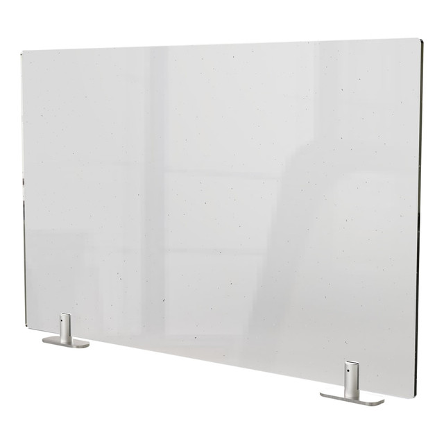 GHENT MANUFACTURING INC. PEC2442-T Ghent Partition Extender, With Tape, 24inH x 42inW x 1-1/2, Clear