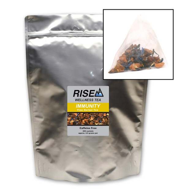 WHITE LION TEA RISE NA 20620  Wellness Tea, Green Tea And Rooibos, 8 Oz, Bag Of 200 Sachets