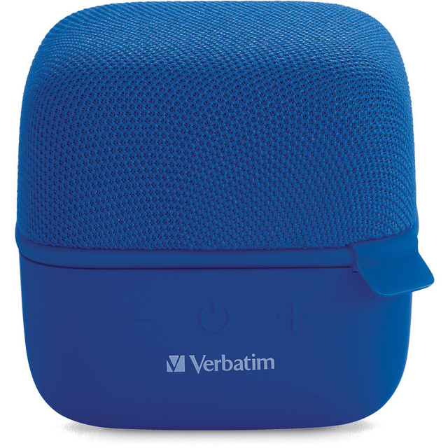 VERBATIM AMERICAS LLC 70226 Verbatim Bluetooth Speaker System - Blue - 100 Hz to 20 kHz - TrueWireless Stereo - Battery Rechargeable - 1 Pack