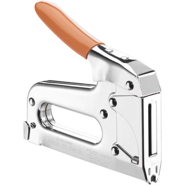 ARROW FASTENER CO., INC. T25 Arrow T25 Multipurpose Wire Tacker - Chrome - Steel ARROW FASTENER CO., INC. T25 Arrow T25 Multipurpose Wire Tacker - Chrome - Steel