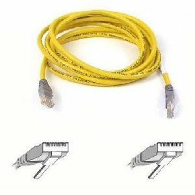 BELKIN, INC. Belkin A3X126-10-YLW  Cat. 5E UTP Patch Cable - RJ-45 Male - RJ-45 Male - 10ft - Yellow