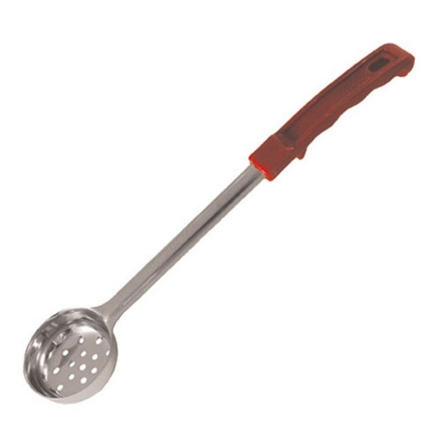 WINCO FPP-2  Perforated Portion Spoon, 2 Oz, Red