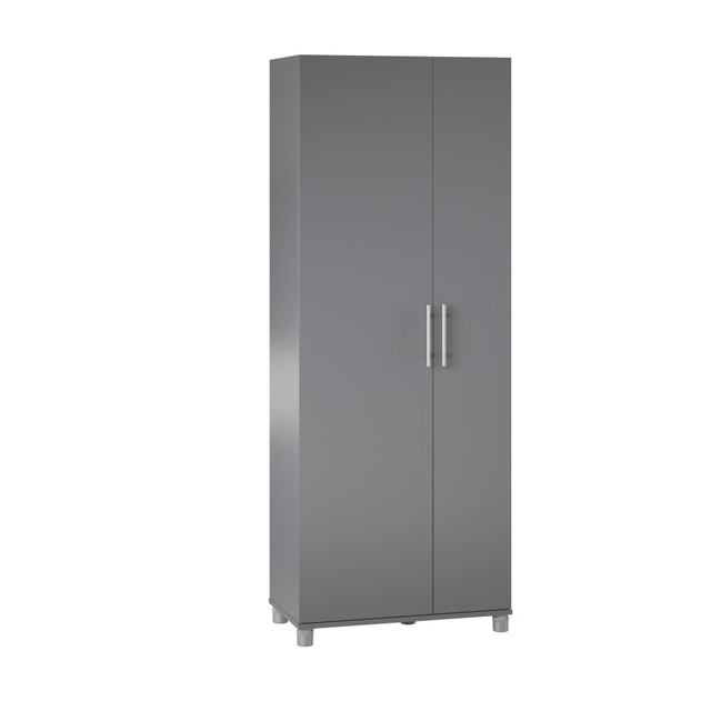 AMERIWOOD INDUSTRIES, INC. 6451408COM Ameriwood Home Camberly Tall Asymmetrical Cabinet, 74-5/16inH x 28-5/8inW x 15-7/16inD, Gray