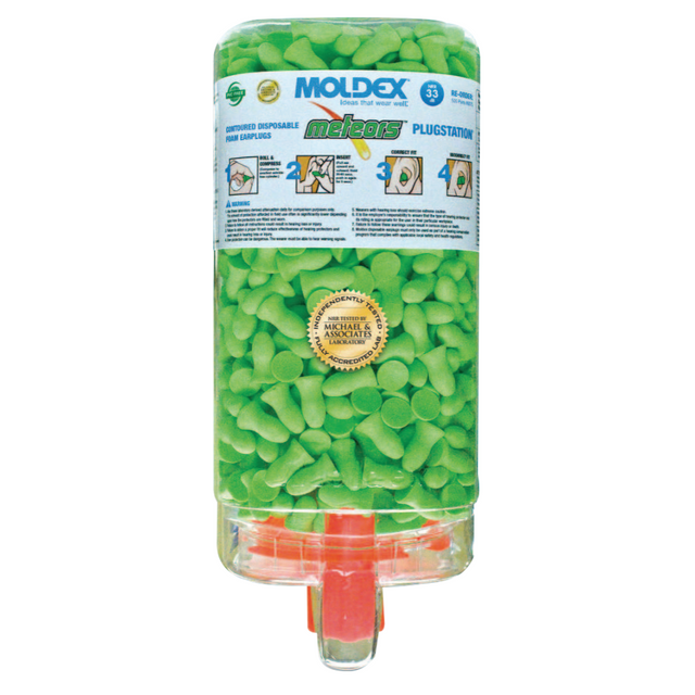 MOLDEX-METRIC INC. 6875 Meteors Earplugs, Foam, Bright Green, Uncorded