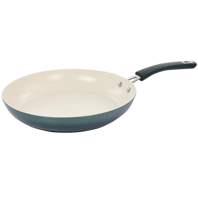 GIBSON OVERSEAS INC. 995115143M Oster Aluminum Non-Stick Frying Pan, 12in, Dark Green GIBSON OVERSEAS INC. 995115143M Oster Aluminum Non-Stick Frying Pan, 12in, Dark Green