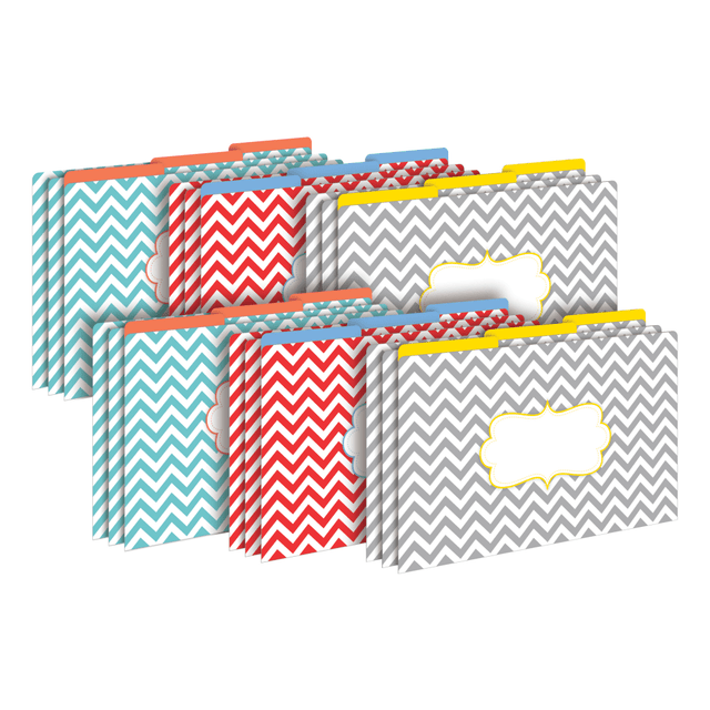 BARKER CREEK PUBLISHING, INC. BC3909 Barker Creek Tab File Folders, Legal Size, Chevron Beautiful, Pack Of 18 Folders