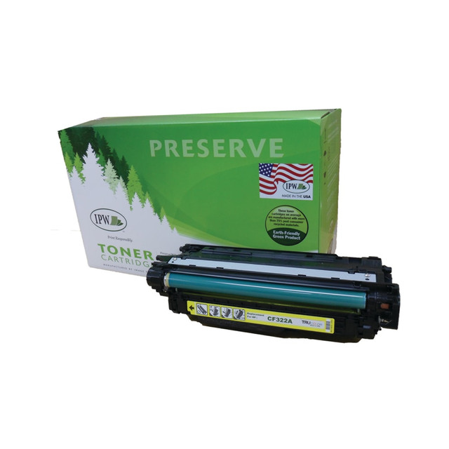 IMAGE PROJECTIONS WEST, INC. IPW Preserve 545-682-ODP  Remanufactured Yellow High Yield Toner Cartridge Replacement For HP M680, CF322A, 545-682-ODP
