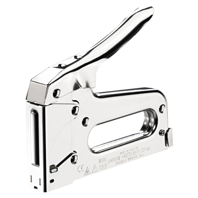 ARROW FASTENER CO., INC. T50 Arrow T50 Heavy-Duty Staple Gun, Silver/Chrome ARROW FASTENER CO., INC. T50 Arrow T50 Heavy-Duty Staple Gun, Silver/Chrome