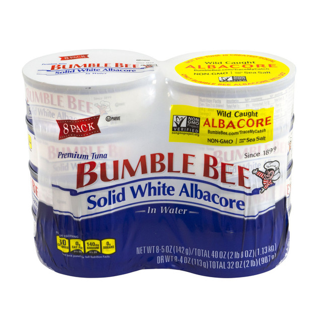 ADVANTUS CORP. Bumble Bee 107490  Solid White Albacore Tuna, 5 Oz, Pack Of 8 Cans