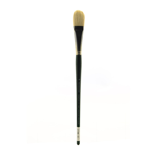 KOH-I-NOOR RAPIDOGRAPH, INC. 1271T.14 Grumbacher Gainsborough Oil And Acrylic Paint Brush, Size 14, Filbert Bristle, Hog Hair, Green KOH-I-NOOR RAPIDOGRAPH, INC. 1271T.14 Grumbacher Gainsborough Oil And Acrylic Paint Brush, Size 14, Filbert Bristle, Hog Hair, Green
