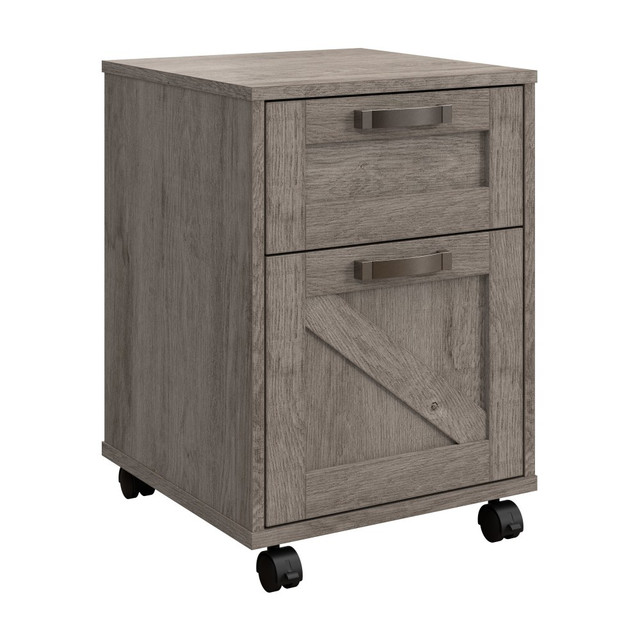 BUSH INDUSTRIES INC. CGF116RTG-03 Bush Furniture Knoxville 17inD Vertical 2-Drawer Mobile File Cabinet, Restored Gray, Delivery