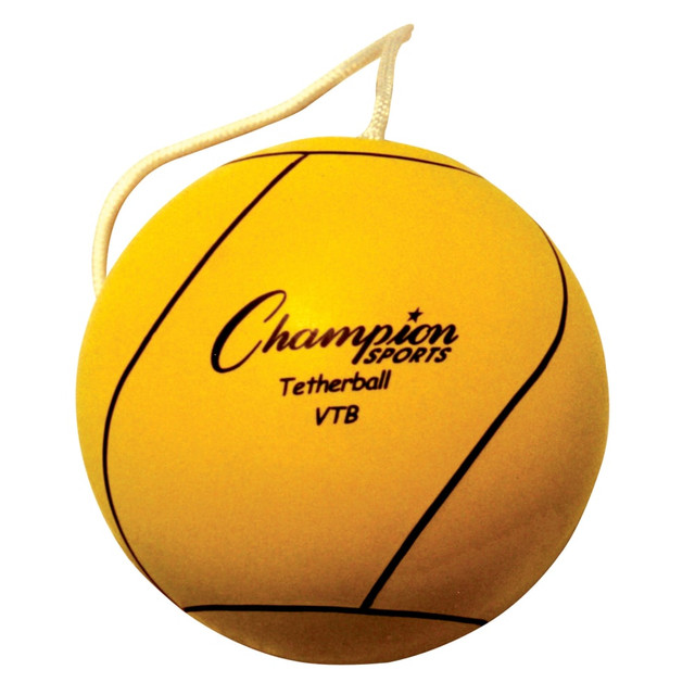 CHAMPION SPORTS CHSVTB Nylon Tether Ball, Yellow CHAMPION SPORTS CHSVTB Nylon Tether Ball, Yellow