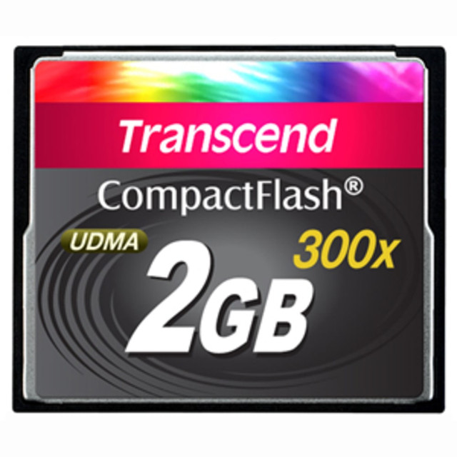 TRANSCEND INFORMATION INC. Transcend TS2GCF300  2GB CompactFlash (CF) Card - 300x - 2 GB