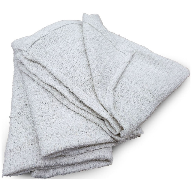 R&R TEXTILE MILLS INC 51702-12 Pro-Clean Basics Terry Towels, 15in x 18in, White, Pack Of 12 Towels