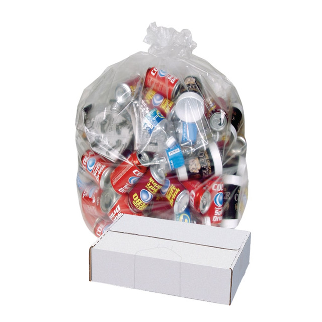 OFFICE DEPOT HM006 Highmark Linear Low Can Liners, 0.35-mil, 12-16 Gallons, 24in x 32in, Clear, Case Of 1000