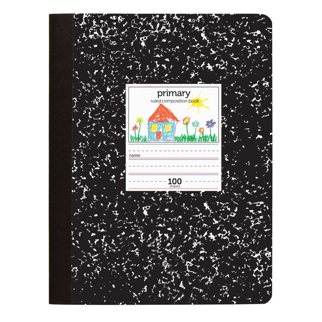 OFFICE DEPOT CJV01515 Brand Primary Composition Book, 7-1/2in x 9-3/4in, Unruled/Primary Ruled, 100 Sheets OFFICE DEPOT CJV01515 Brand Primary Composition Book, 7-1/2in x 9-3/4in, Unruled/Primary Ruled, 100 Sheets