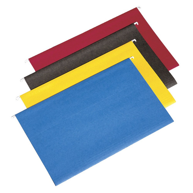 NATIONAL INDUSTRIES FOR THE BLIND 3649499 SKILCRAFT Hanging File Folders, 2in Expansion, Letter Size, Blue, Box of 25