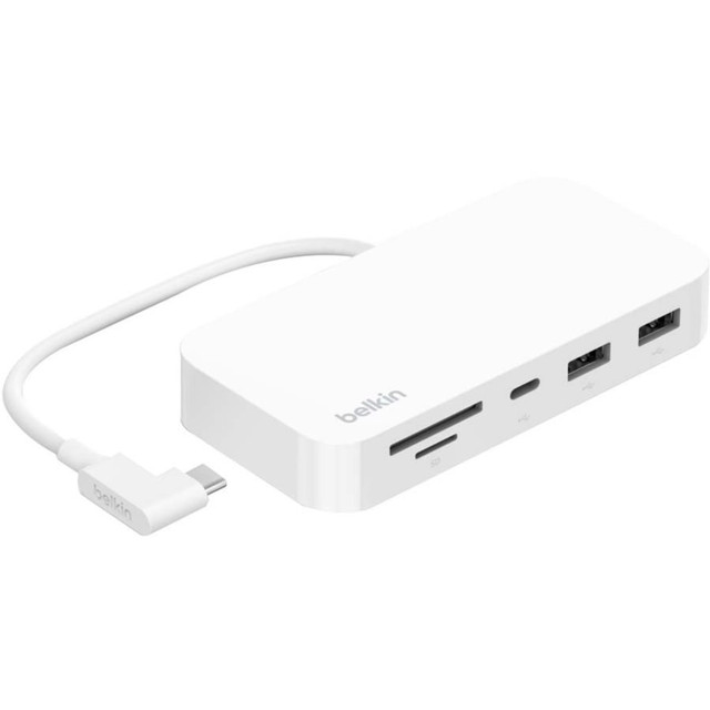 BELKIN, INC. INC011TTWH Belkin Connect USB-C 6-In-1 Multiport Hub With Mount BELKIN, INC. INC011TTWH Belkin Connect USB-C 6-In-1 Multiport Hub With Mount