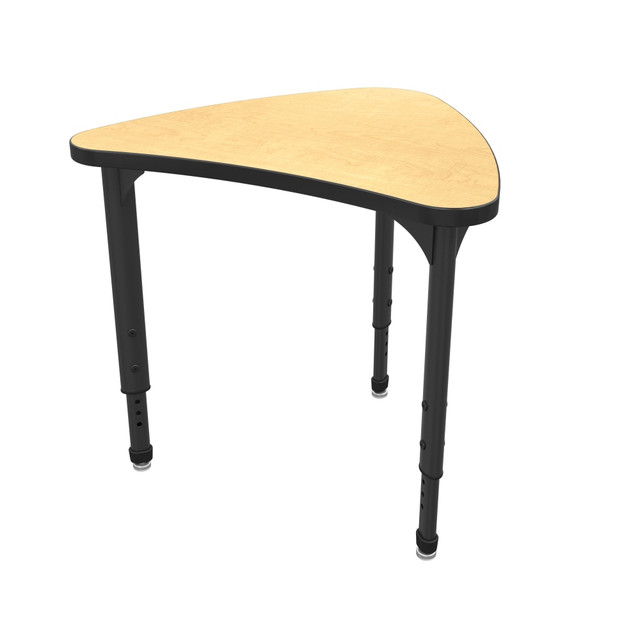 MARCO GROUP, INC. 38-2292-50-BLK Marco Group Apex Series Adjustable Chevron 30inW Student Desk Student Desk, Fusion Maple/Black