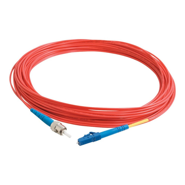 LASTAR INC. C2G 33418  5m LC-ST 9/125 Simplex Single Mode OS2 Fiber Cable TAA - Red - 16ft - Patch cable - LC single-mode (M) to ST single-mode (M) - 5 m - fiber optic - simplex - 9 / 125 micron - OS2 - red
