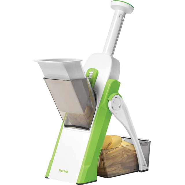 STARFRIT USA INC 092935-003-0000 Starfrit PumPNslice Chopper And Slicer, Green/White