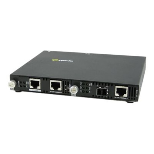 PERLE SYSTEMS Perle 05070684  SMI-1110-S2LC40 - Fiber media converter - GigE - 10Base-T, 1000Base-EX, 100Base-TX, 1000Base-T - RJ-45 / LC single-mode - up to 24.9 miles - 1310 nm